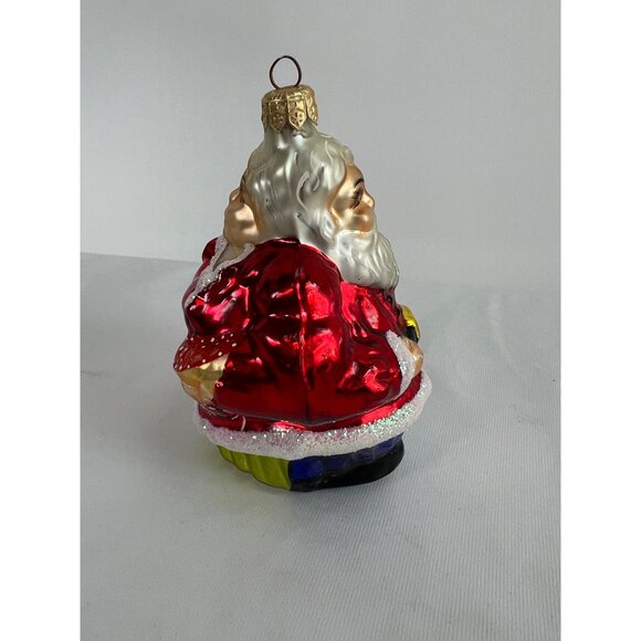 Christopher Radko The Clauses Two-Sided Santa & Mrs. Claus Glass Christmas Ornam - Picture 3 of 6